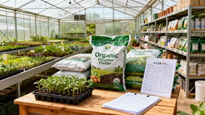 Organic farming supplies that support certification compliance