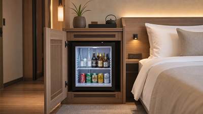 How quiet should hotel minibar refrigerators really be?