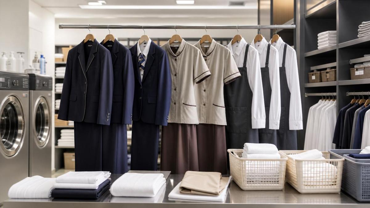 Hospitality uniforms that hold up after frequent washing Hospitality uniforms that hold up after frequent washing