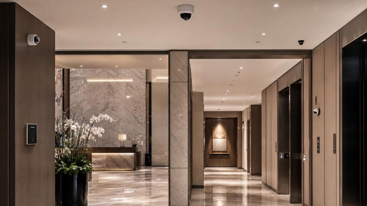 Hotel security systems that reduce blind spots indoors Hotel security systems that reduce blind spots indoors