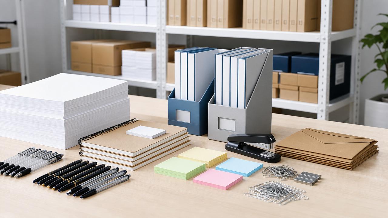 Which stationery bulk items are worth stocking year-round?