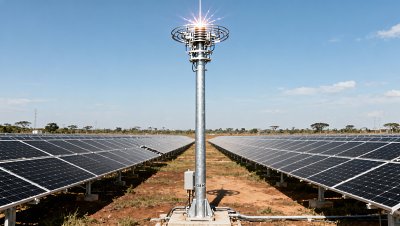 DRC Solar Plants Rush to Install ESE60 Lightning Rods