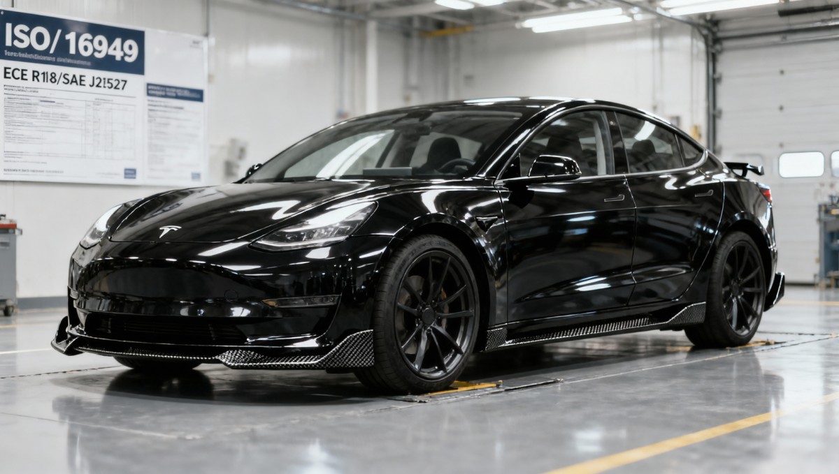 Tesla Model 3 'Black Knight' Kit Standardization Certified to ISO|TS 16949 Tesla Model 3 'Black Knight' Kit Standardization Certified to ISO|TS 16949