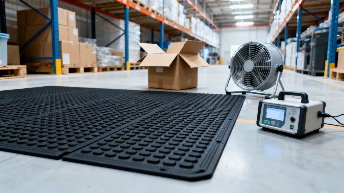 Why do rubber floor mats smell, and is it a warning?