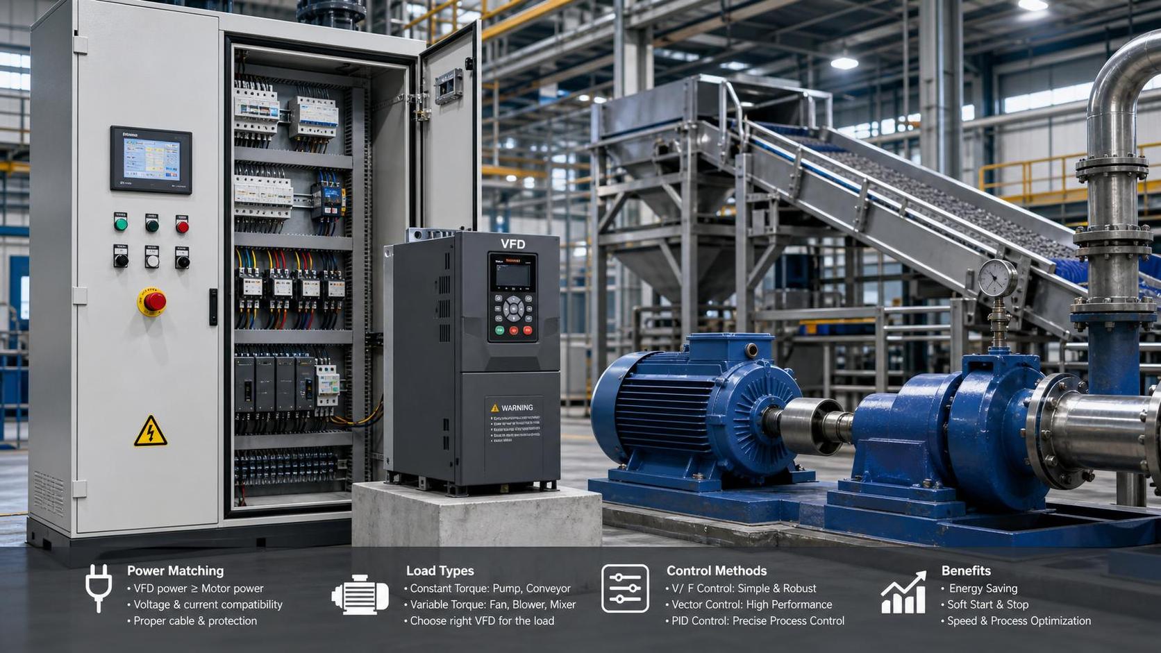 Frequency Inverters Selection Guide: How to Match Power, Load Type, and Control Method
