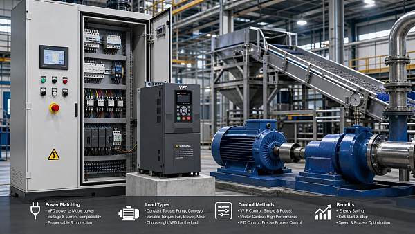 Frequency Inverters Selection Guide: How to Match Power, Load Type, and Control Method