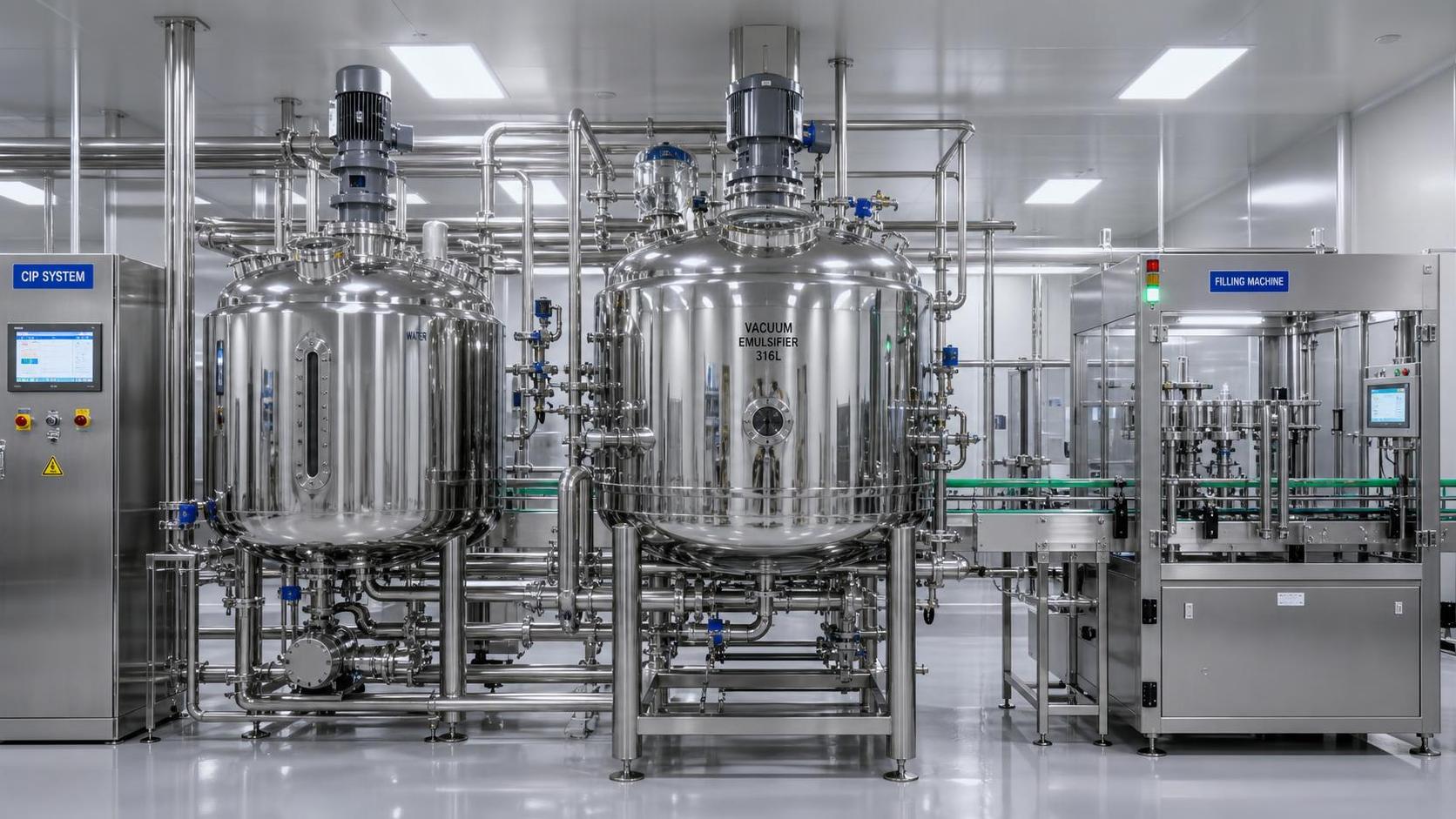 How GMP Requirements Shape Beauty Manufacturing Equipment Design