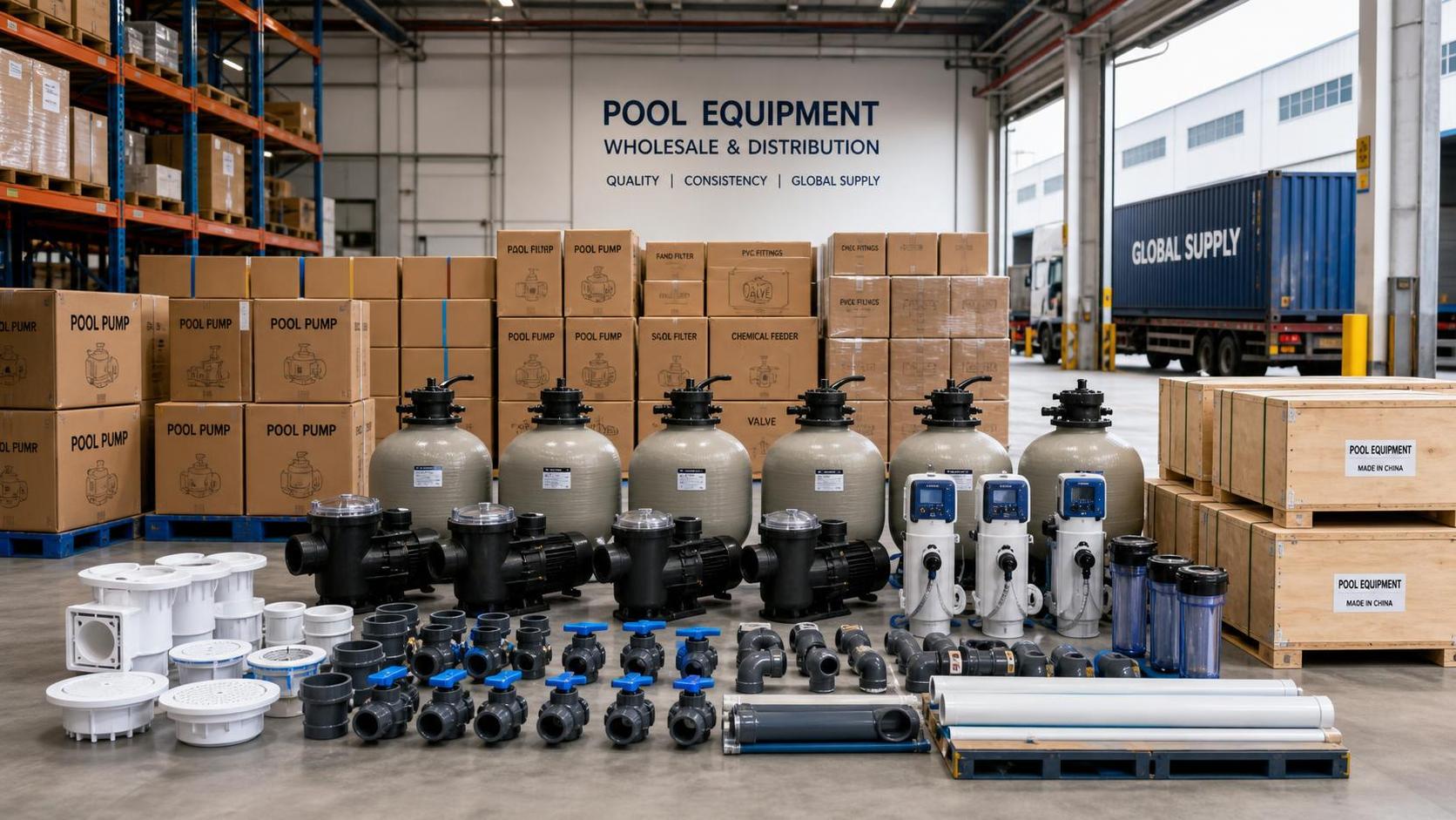 When does pool equipment wholesale make more sense than local sourcing