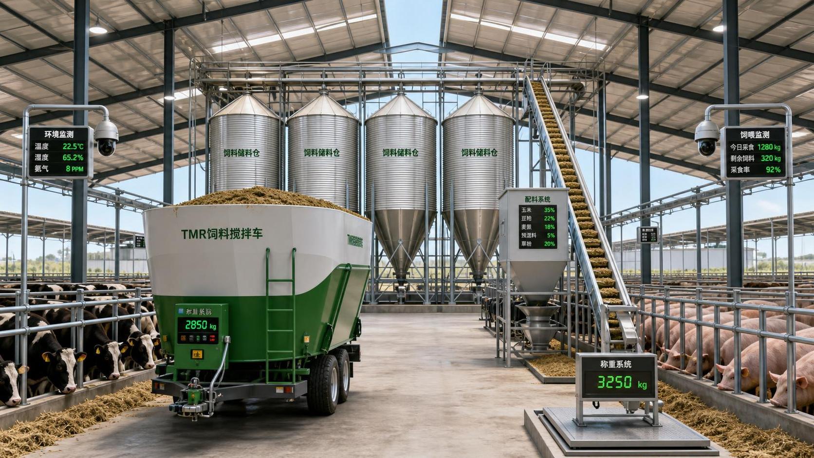 Can farm management systems with real time data cut feed waste