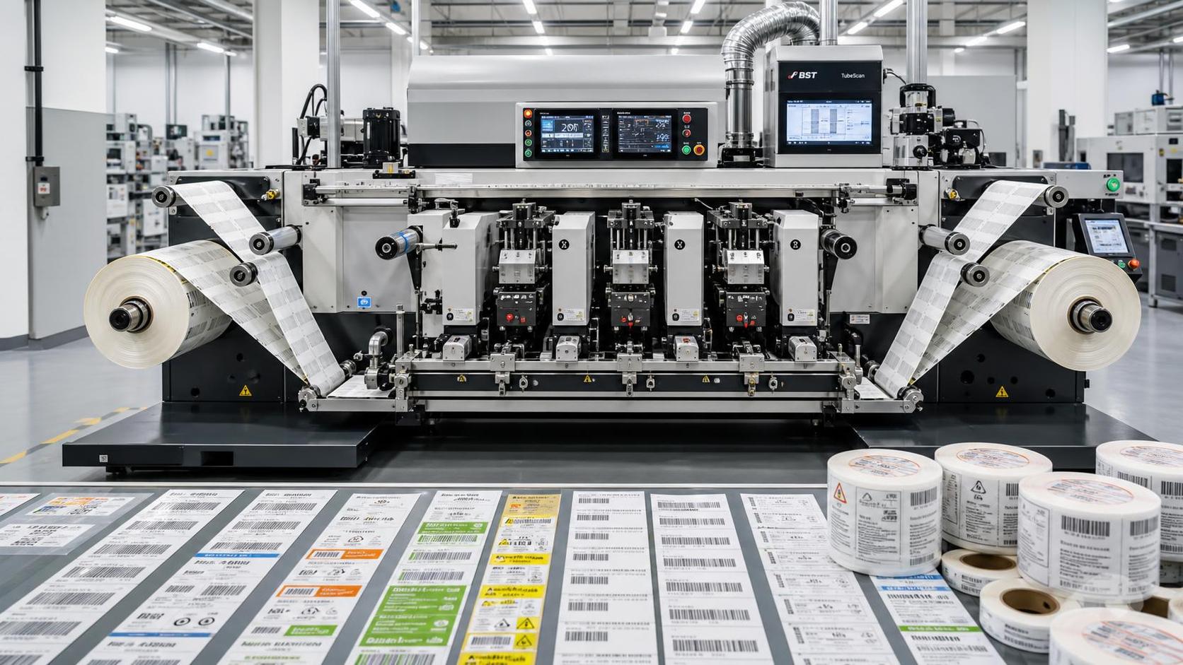 What determines print quality in printing machinery for labels