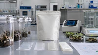 What tests verify biodegradable flexible packaging claims?