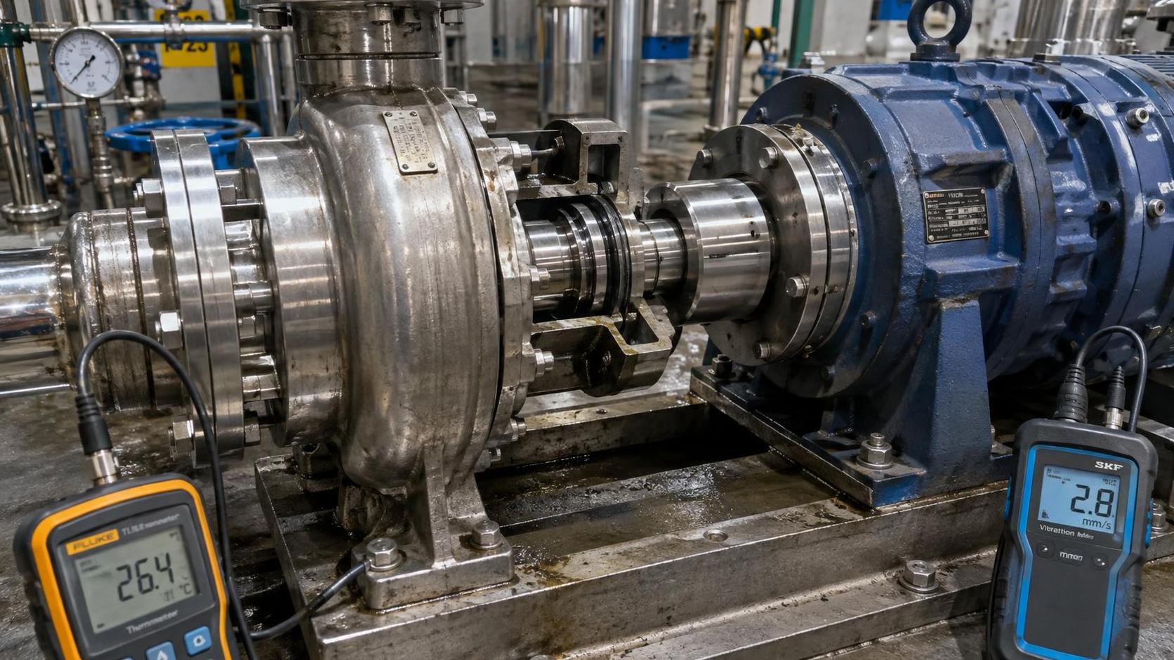 How to identify a failing machine seal during industrial maintenance