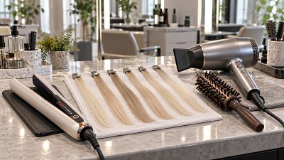 Which salon hair styling tools reduce heat damage on fine hair?