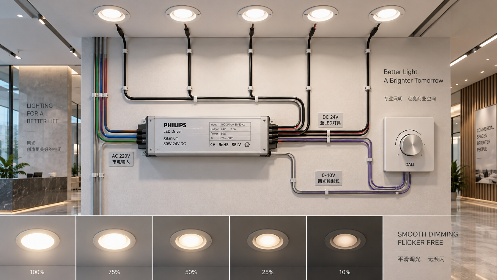How to match LED drivers to dimming controls without flicker
