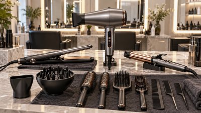 Which professional hair styling tools reduce heat damage in daily salon use