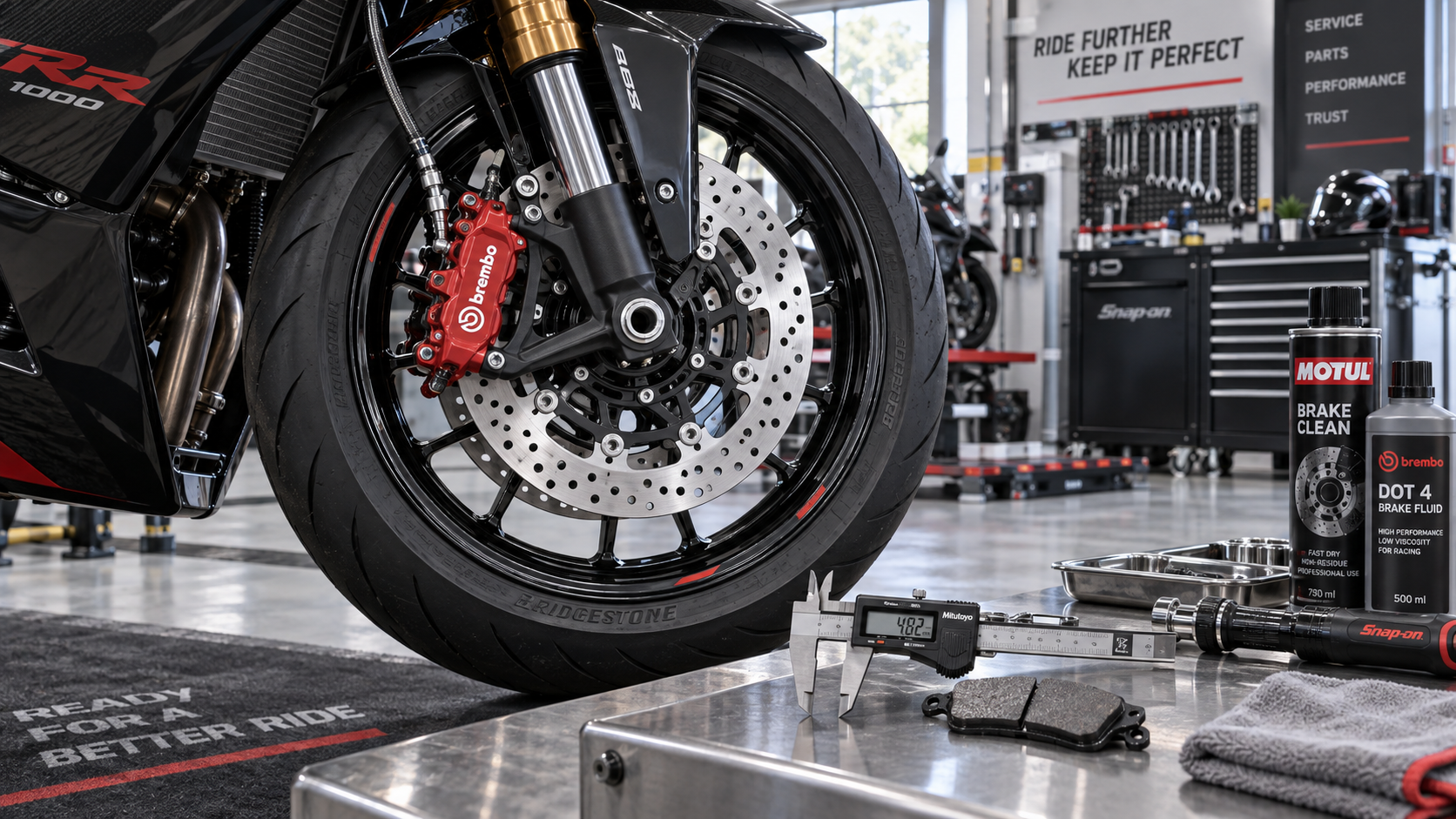 How to tell when motorcycle braking systems need servicing