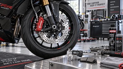 How to tell when motorcycle braking systems need servicing