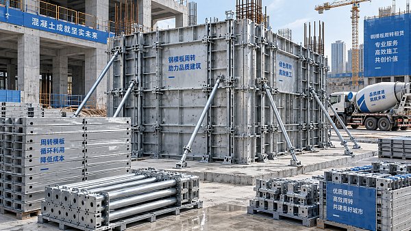 When is renting steel formwork systems cheaper than buying them?