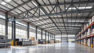 How warehouse span affects the choice of structural steel