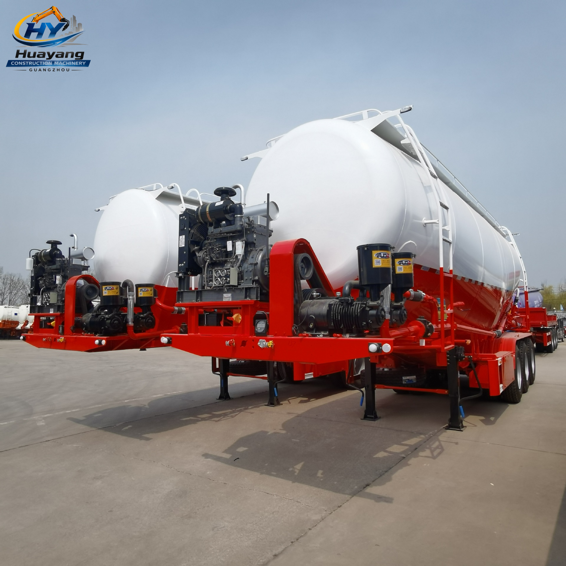 3 Axle Bulk Cement Tanker Trailer