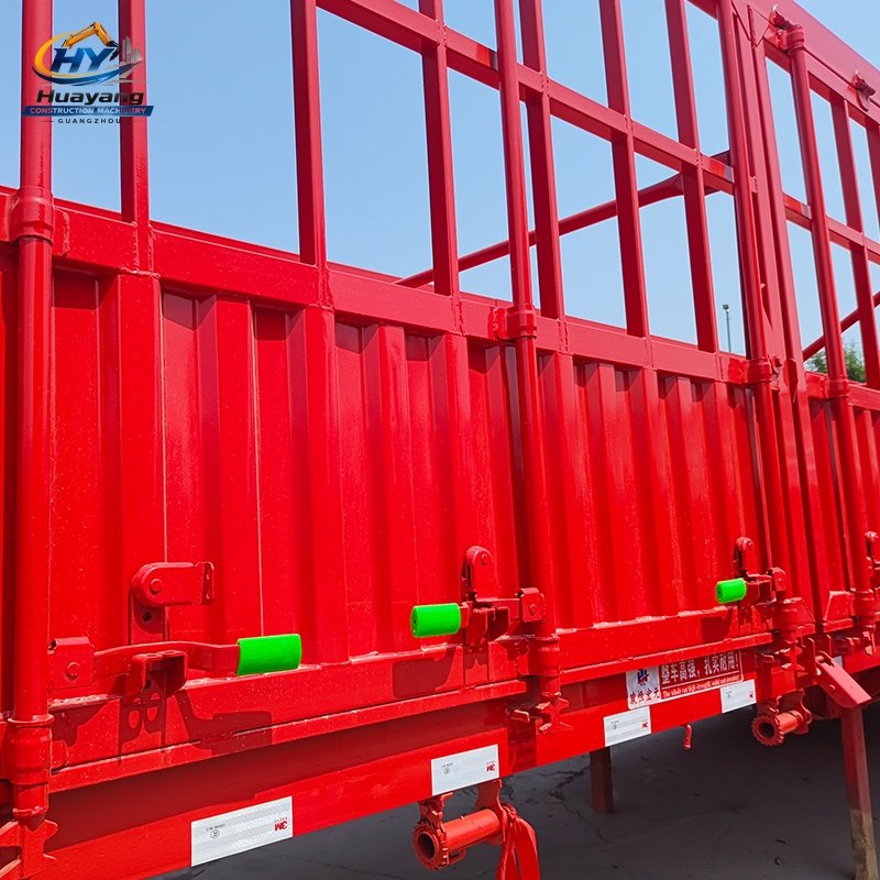 Fence Semi Trailer 60 Tons Cargo Transport Trailers