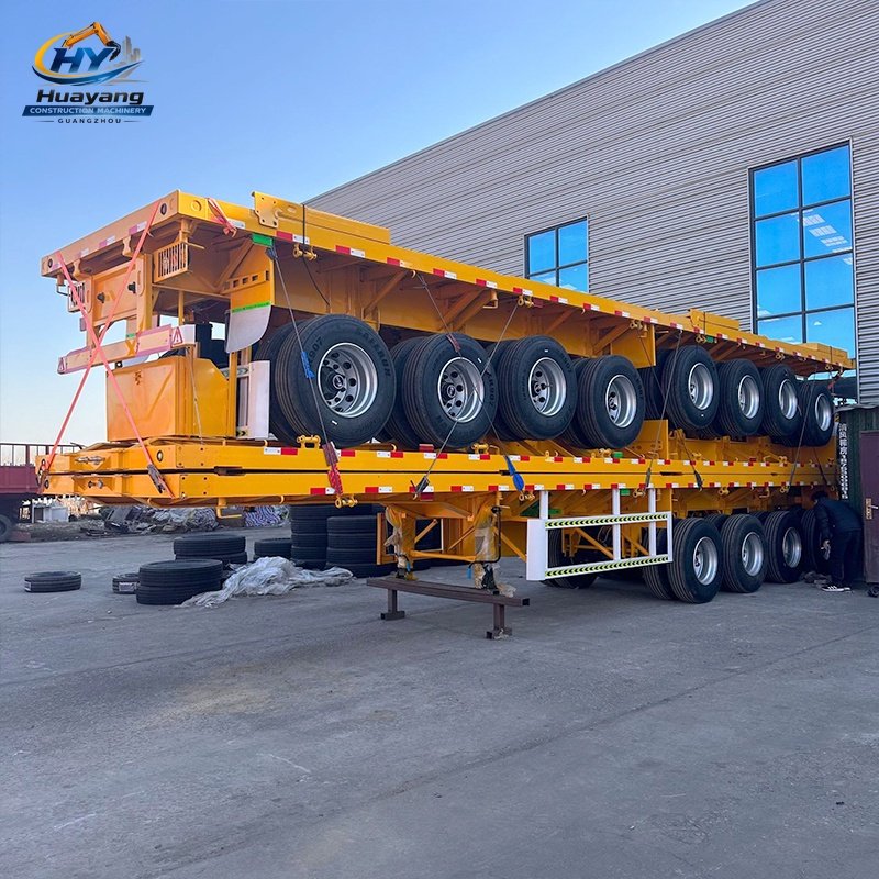 70 Ton 4 Axle Flatbed Trailer