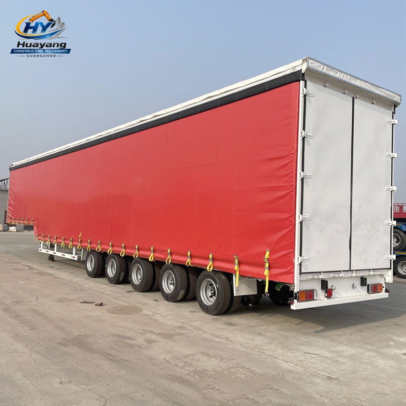 3 Axle Side Curtain Semi Trailer