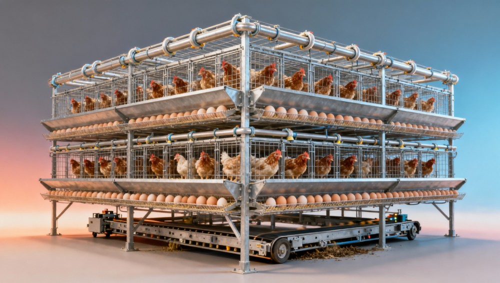 Automation in Egg Production: Why High-Density Cage Systems Continue to Gain Ground