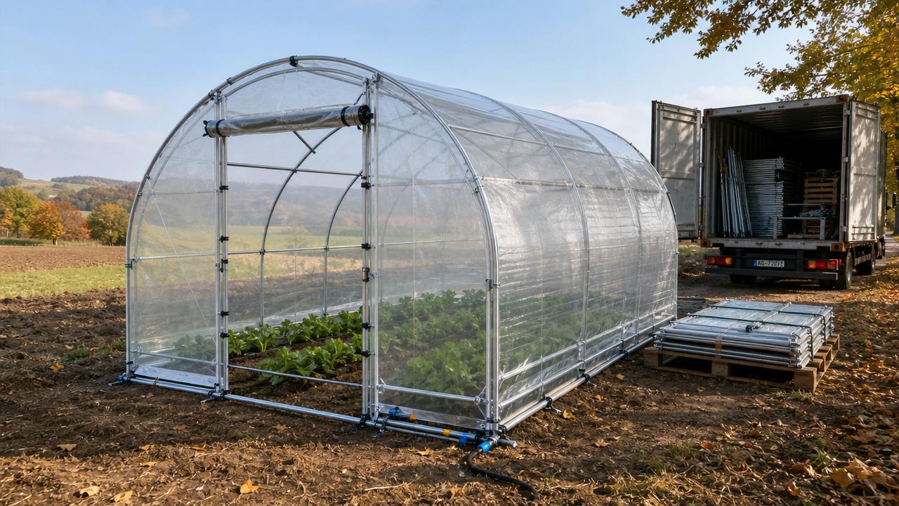 Portable greenhouse supplies that hold up through seasonal moves