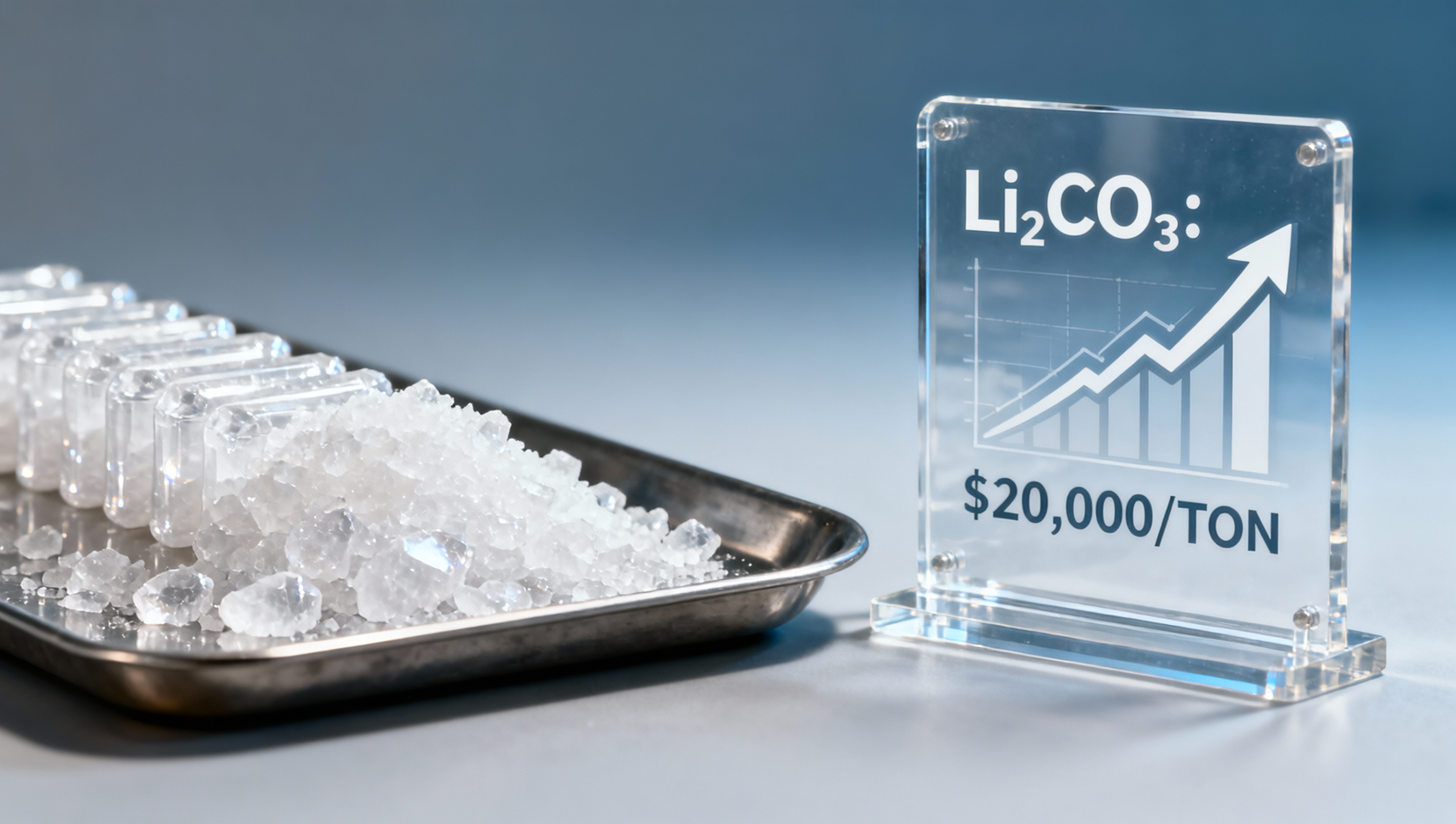 Battery-Grade Lithium Carbonate Rebounds to $20,000/Ton