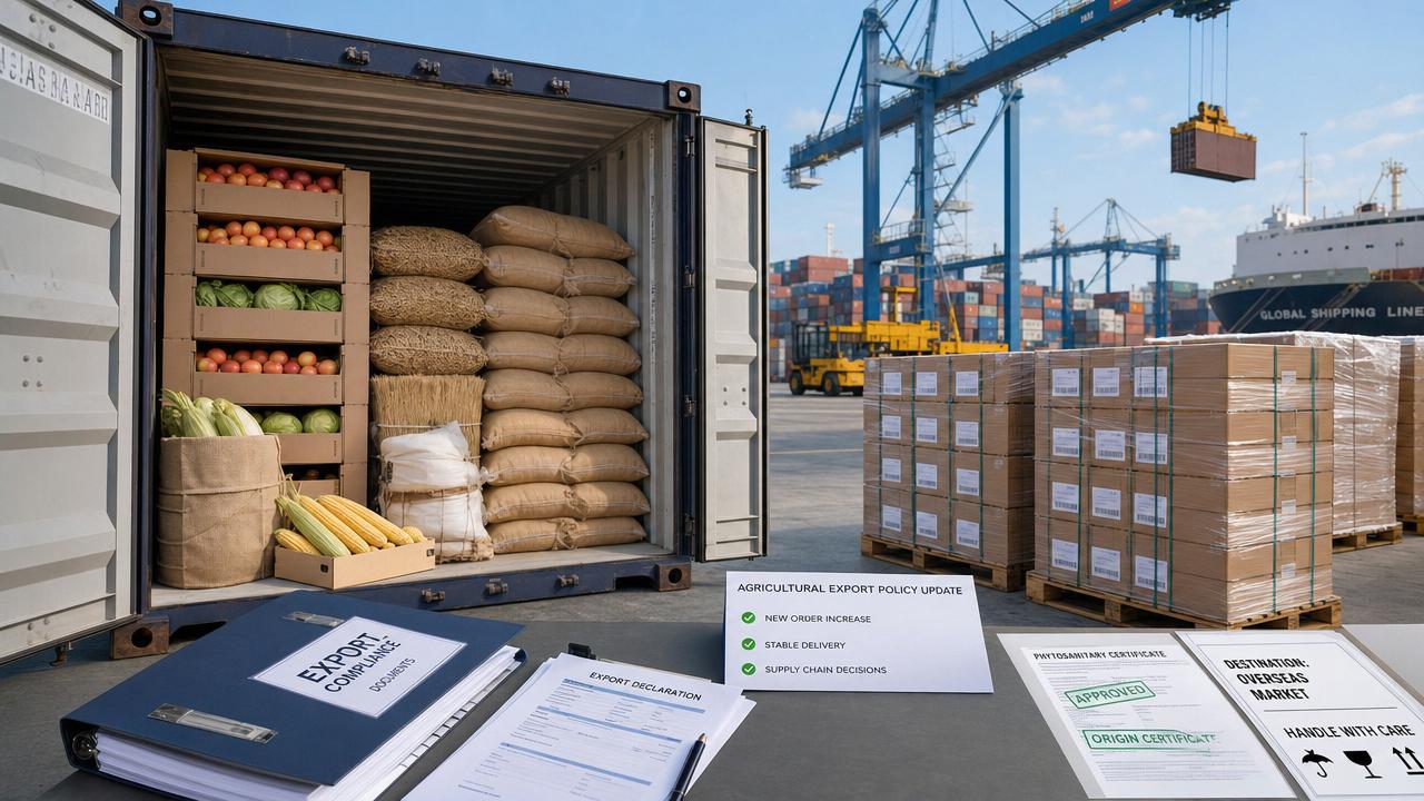 How agricultural export policy updates affect new orders