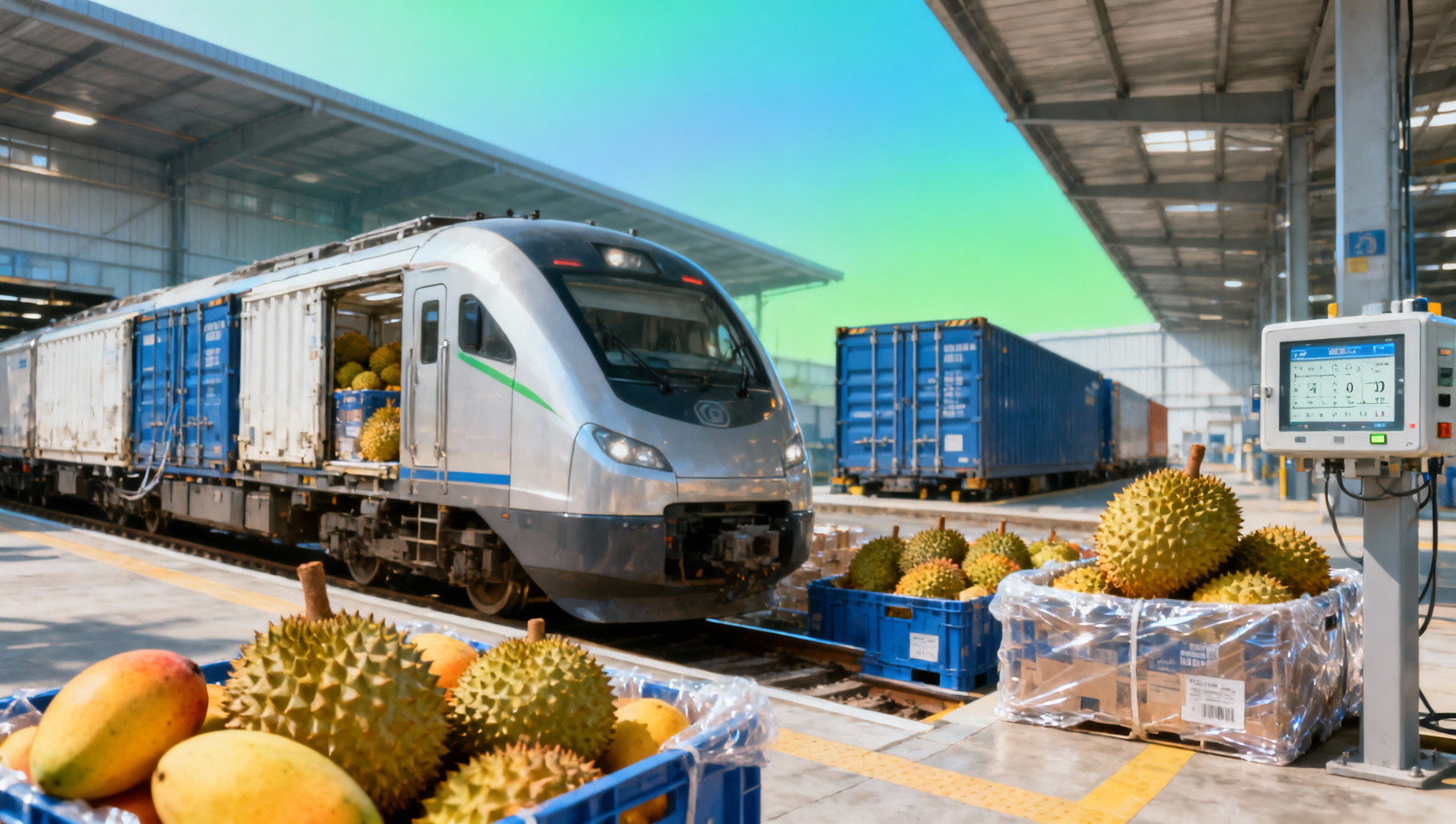 China-Laos Railway Fruit Imports Top 100,000 Tons