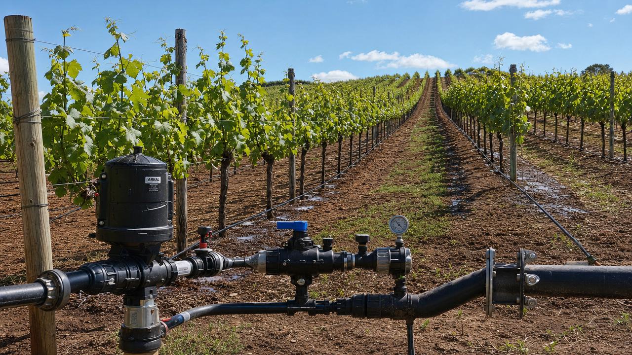 Drip Irrigation Systems for Vineyards: Key Components, Layout Options, and Water Control