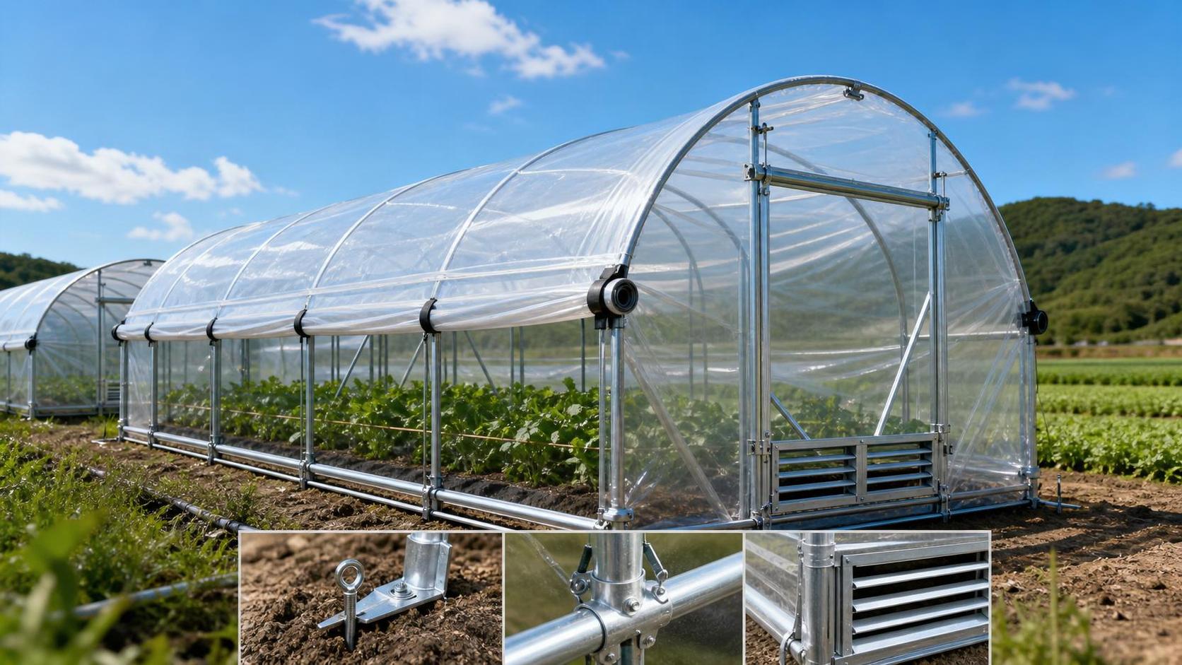 Portable Greenhouse Supplies: Which Frame, Cover, and Ventilation Setup Fits Your Site?