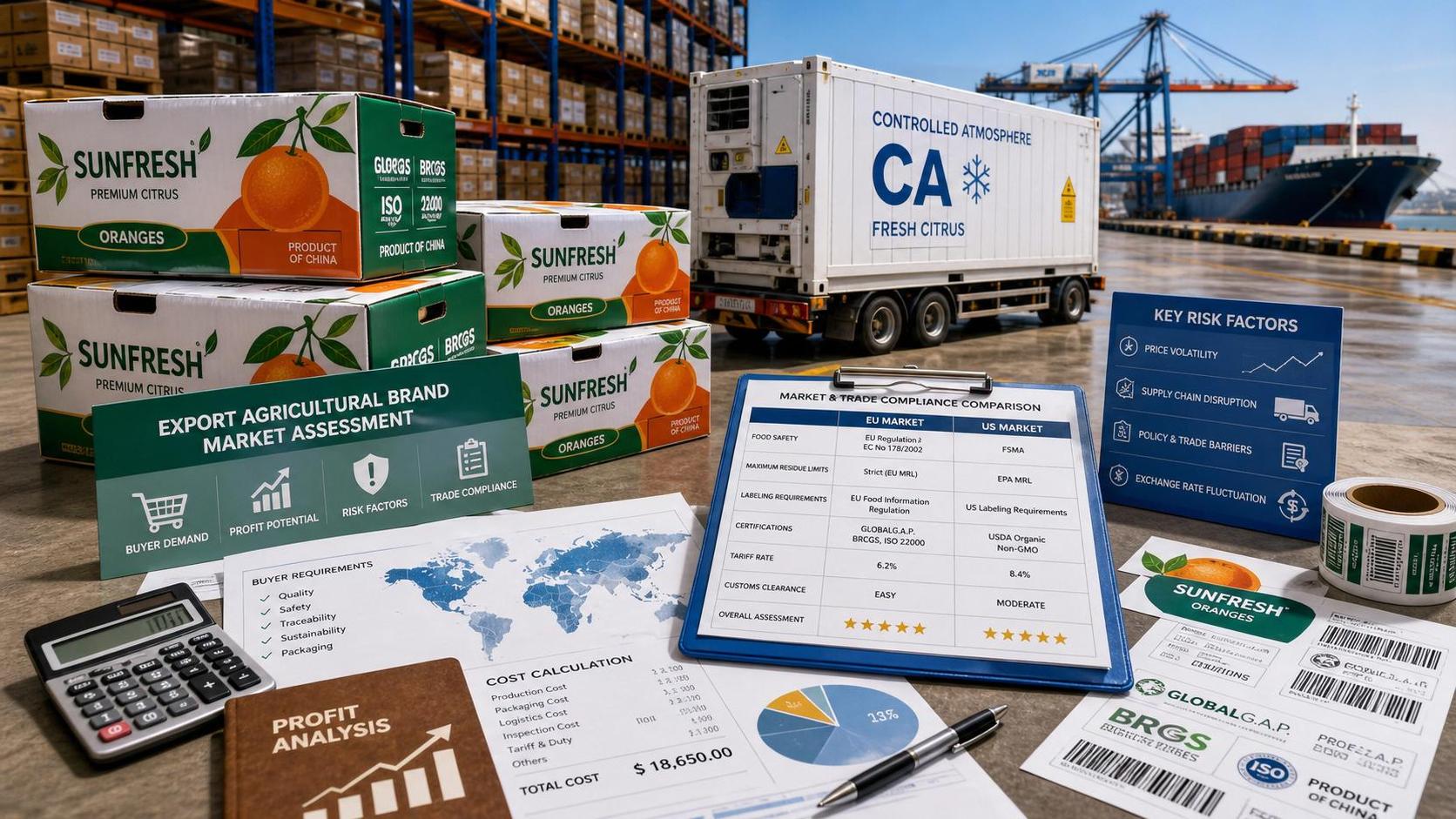 How Agricultural Brand Exporters Can Compare Markets, Margin Risk, and Buyer Demand