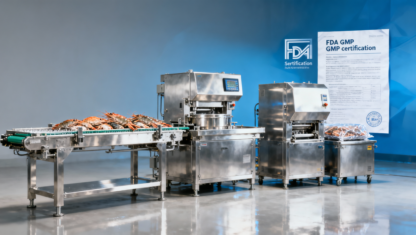 FDA Makes GMP Certification Mandatory for Imported Seafood Equipment