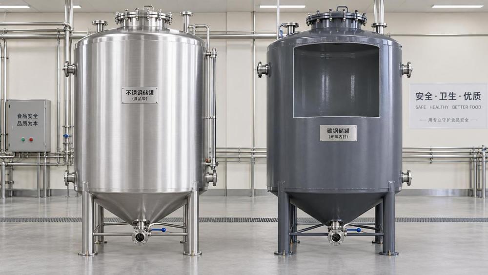Stainless Steel vs. Carbon Steel Edible Oil Storage Tanks: Material Selection for Beverage Industry Hygiene Compliance Stainless Steel vs. Carbon Steel Edible Oil Storage Tanks: Material Selection for Beverage Industry Hygiene Compliance