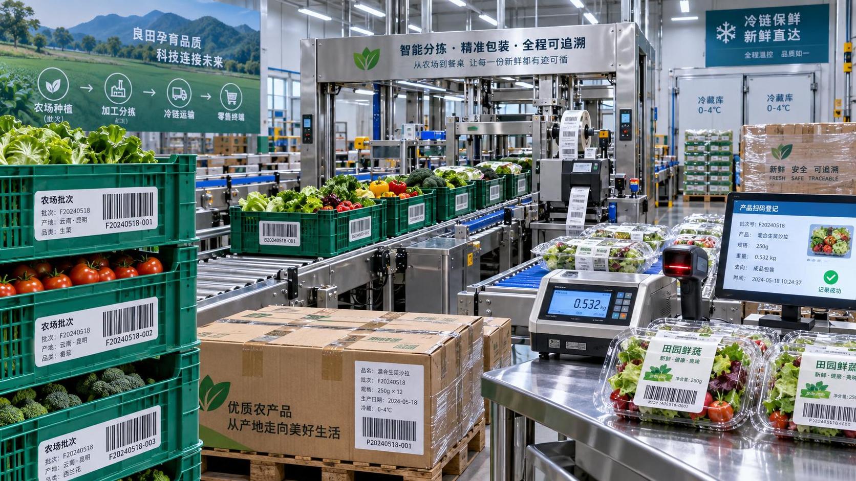 Building Agricultural Value Chain Traceability From Farm Records to Retail