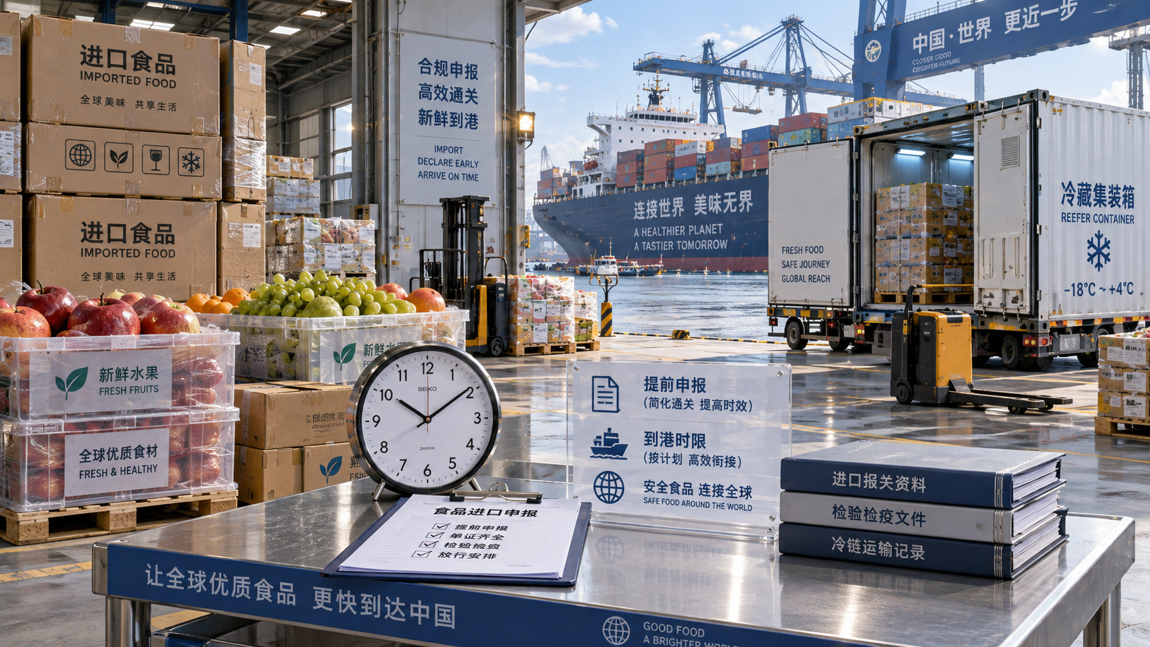 When must FDA prior notice be submitted for food imports?