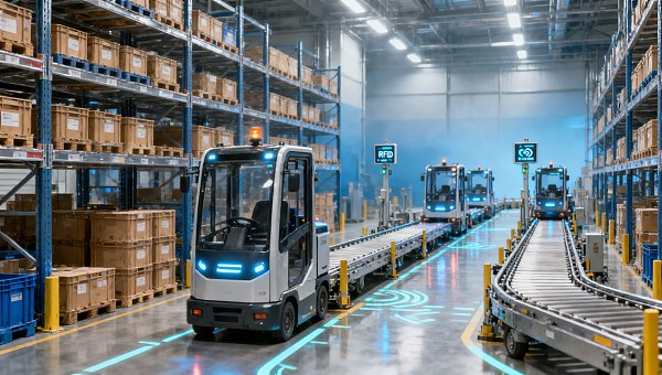 Where automated guided carts lose time on the warehouse floor