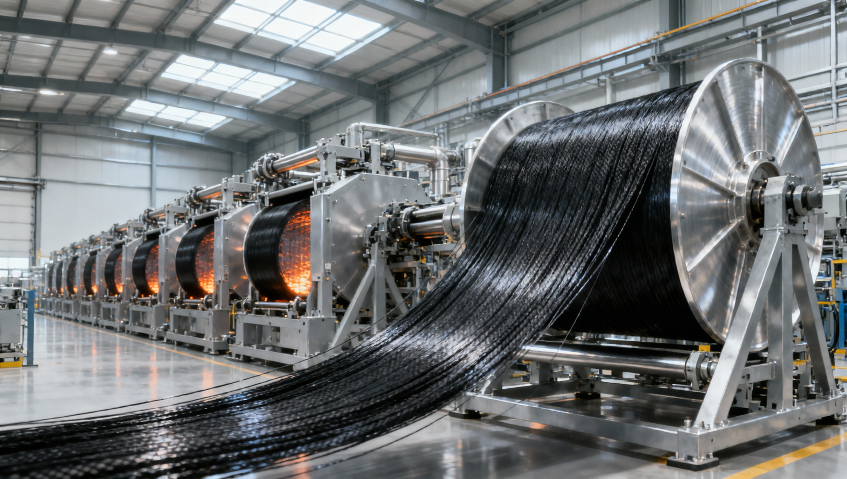 China Launches World's Largest Single-Line Large-Tow Carbon Fiber Production Line