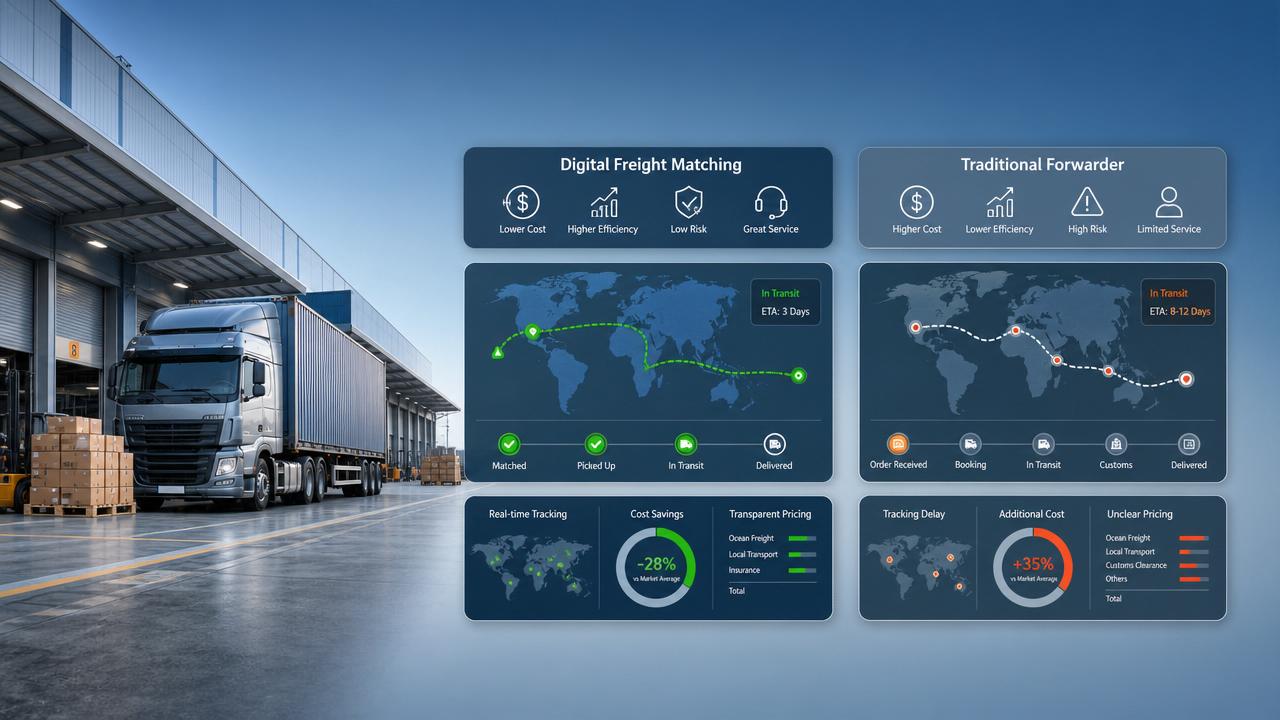 Digital Freight Matching vs Brokers: Where Costs Really Shift
