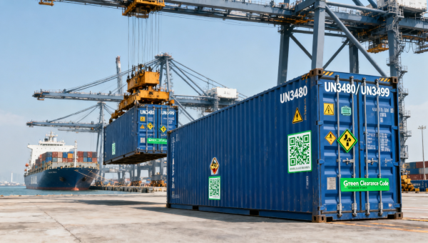 Yangshan Port Launches Green Clearance Code for Battery Cargo