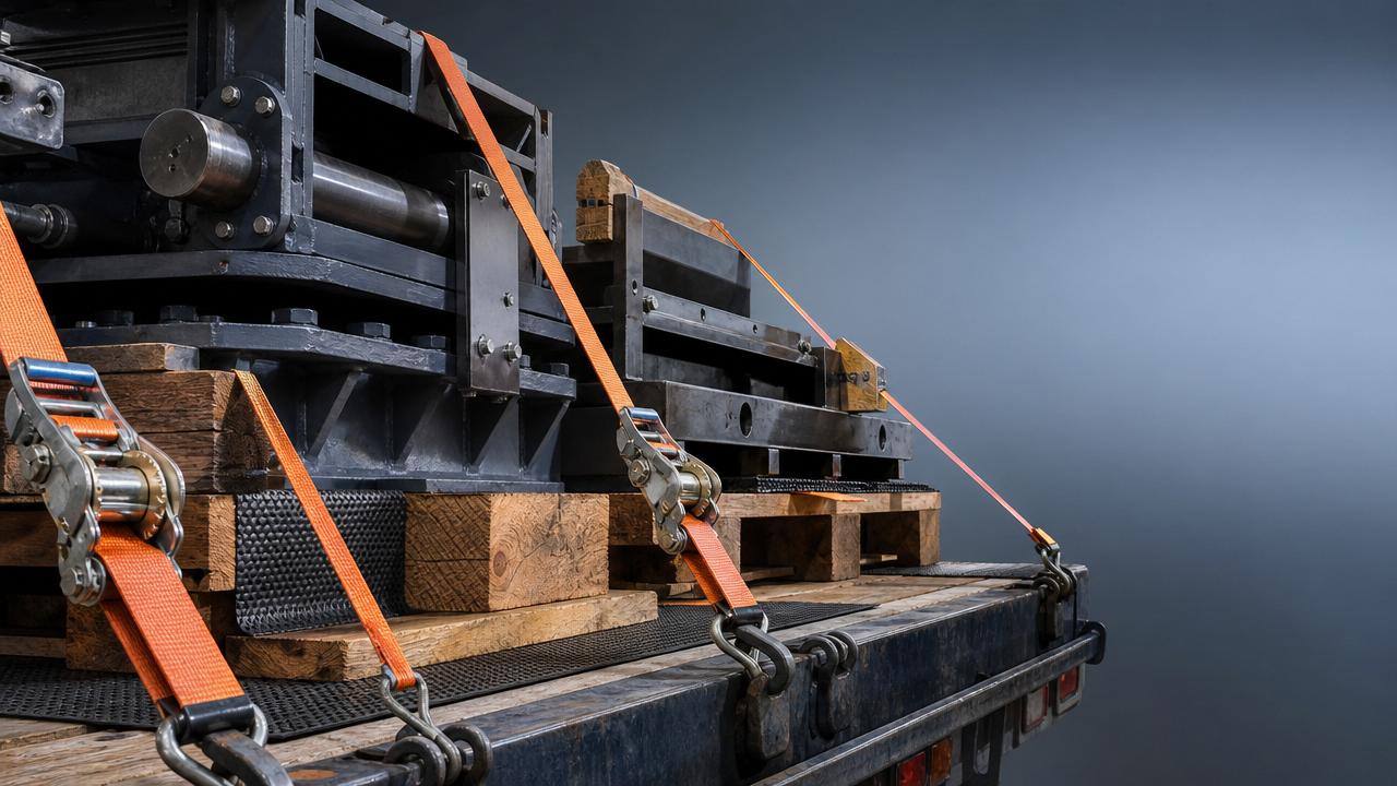 How do you choose cargo lashing belts for heavy loads?