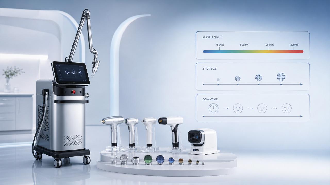 Aesthetic Lasers Explained: How to Compare Wavelength, Spot Size, and Downtime