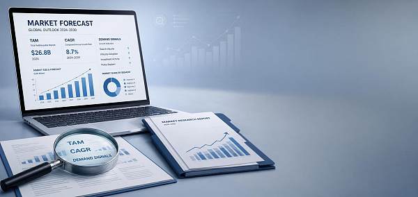 Market Forecast Methods Explained: How to Compare TAM, CAGR, and Demand Signals