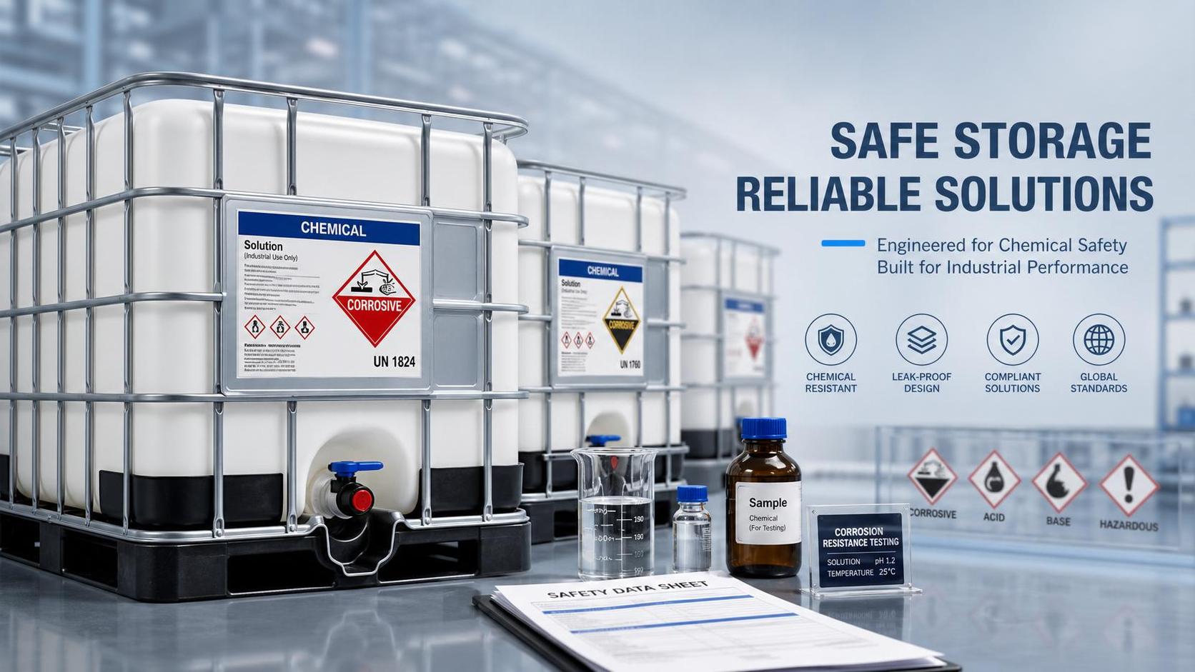 How to Choose IBC Totes for Chemical Storage: Material Compatibility and Safety Checks