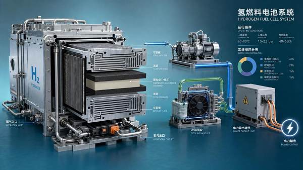 Hydrogen Fuel Cell Efficiency Explained: Stack Design, Operating Conditions, and System Losses