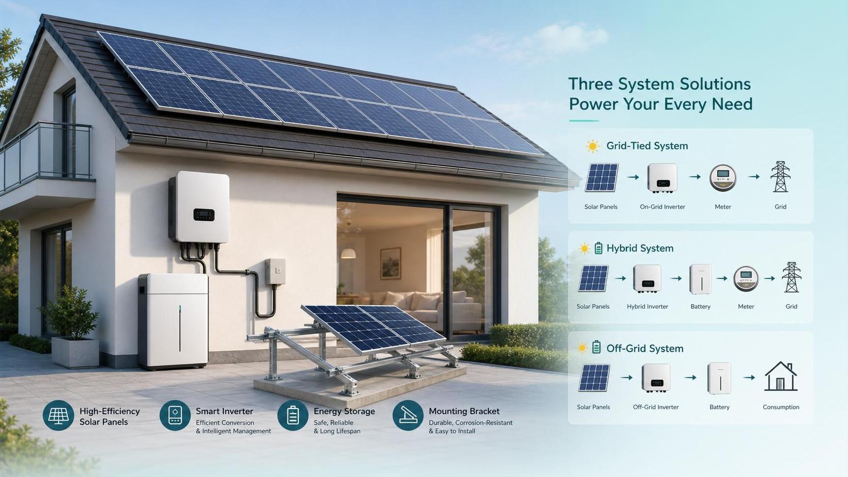 Residential Solar Kits Explained: System Types, Sizing Basics, and Cost Factors