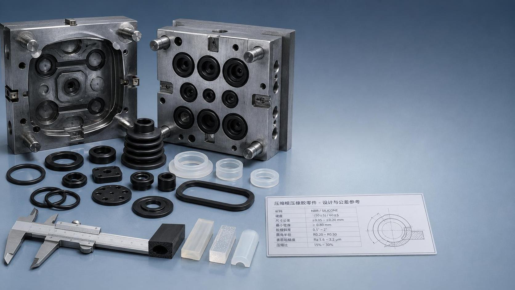 Compression Molded Rubber Parts: Material Options, Tolerances, and Design Limits